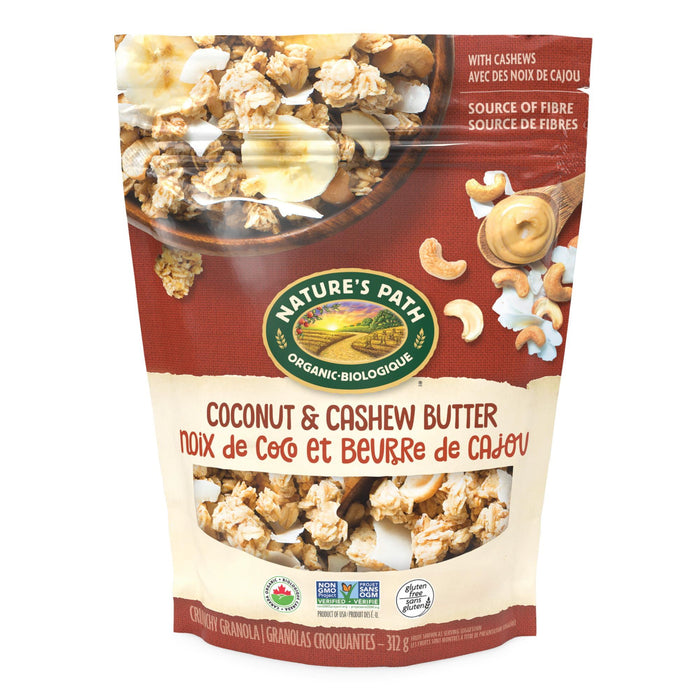 Natures Path Coconut & Cashew Butter Oat Granola, 312g