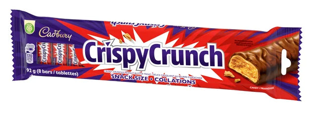 Cadbury Crispy Crunch Snack Size Chocolate Candy Bars 8ct, 92g