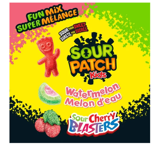 Sour Patch Kids, Fun Mix Candy, Variety Pack, Resealable Bag, Gummy Candy, 315g