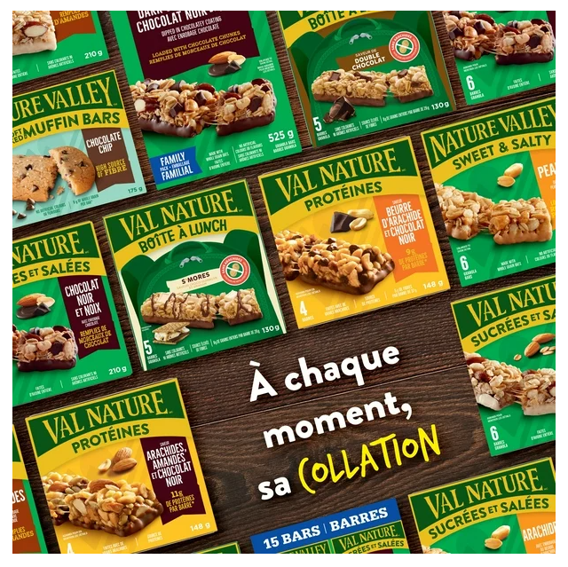 Nature Valley Granola Bars, Sweet and Salty Nut, Almond, 6 Bars, 210g