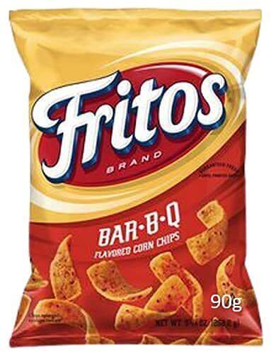 Fritos Bar-B-Q Flavor Corn Chips 90g/2.3oz, 10 BAGS - CanadaGrocery