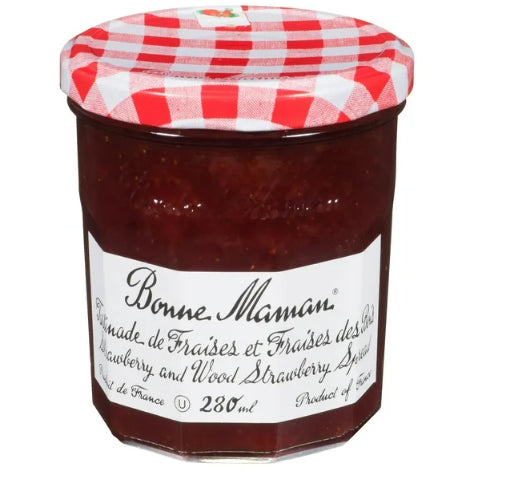 Bonne Maman Strawberry and Wild Strawberry Spread, 280mL