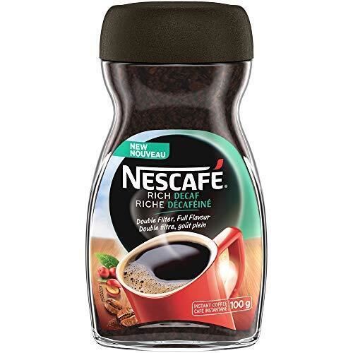 NESCAFE RICH Decaffeinated, Instant Coffee 100g 3 JARS - CanadaGrocery