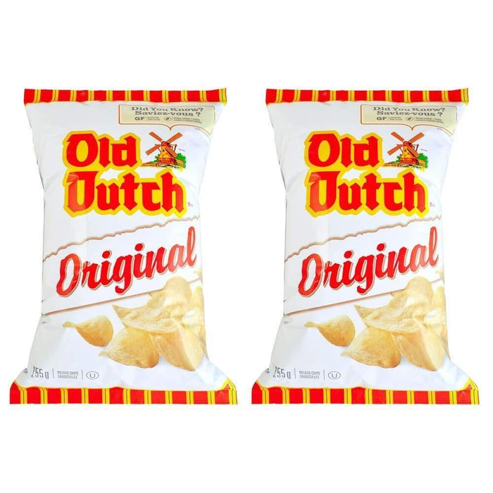 Old Dutch Original Potato Chips 235g/8.9oz 2 BAGS