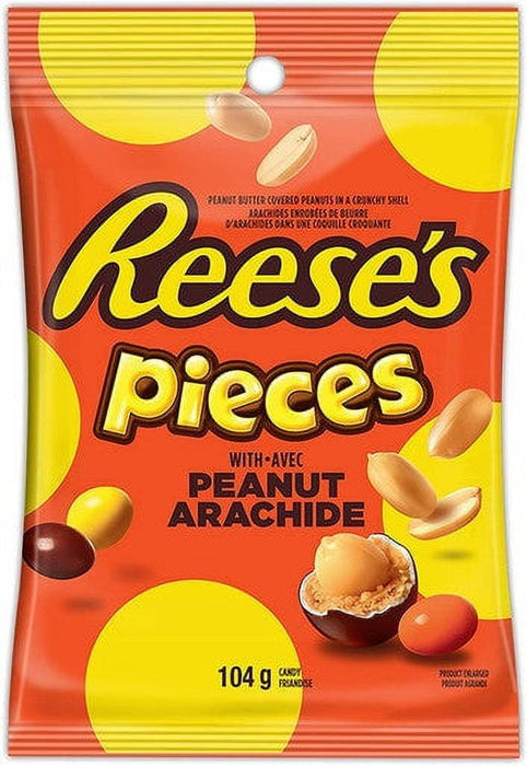 Reese's Pieces with Peanut Peg Bag, 104g/3.7oz