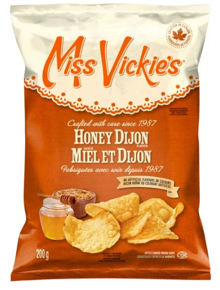 Miss Vickie's Honey Dijon Flavor Kettle Cooked Potato Chips, 200g