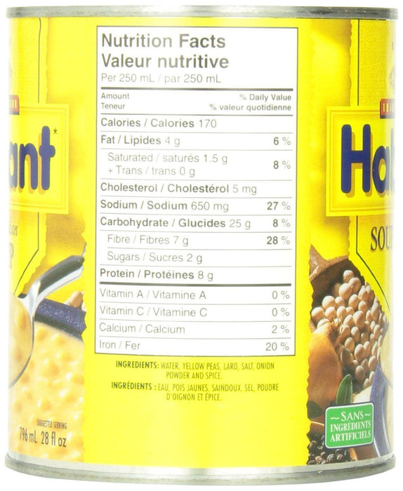 Habitant French Canadian Pea Soup, 791ml/26.92oz 12 CANS