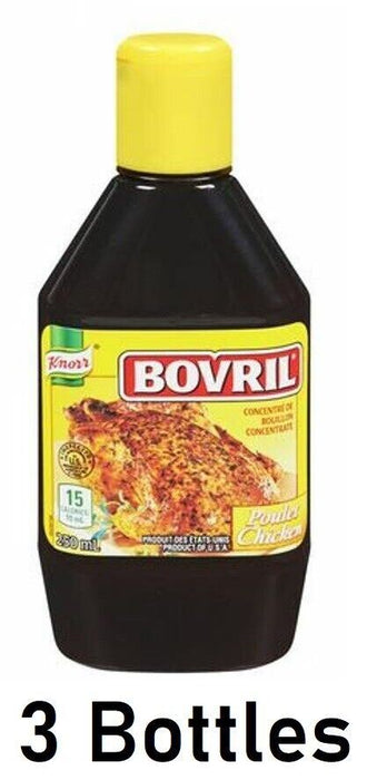 Knorr Bovril Concentrated Liquid Stock Chicken 250ml Each 3 Bottles