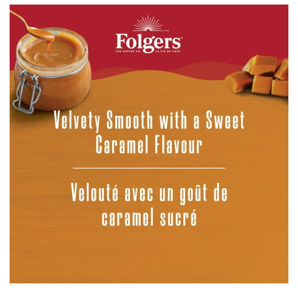 Folgers Caramel Drizzle K-Cup Coffee Pods 30 Count, 270g