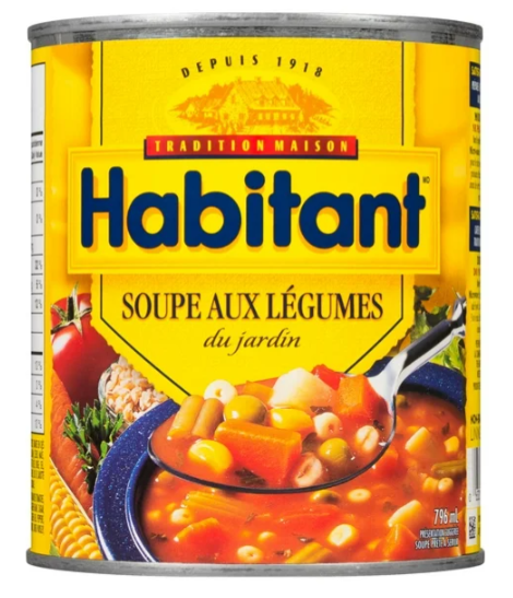 Habitant Garden Style Vegetable Soup, 796mL