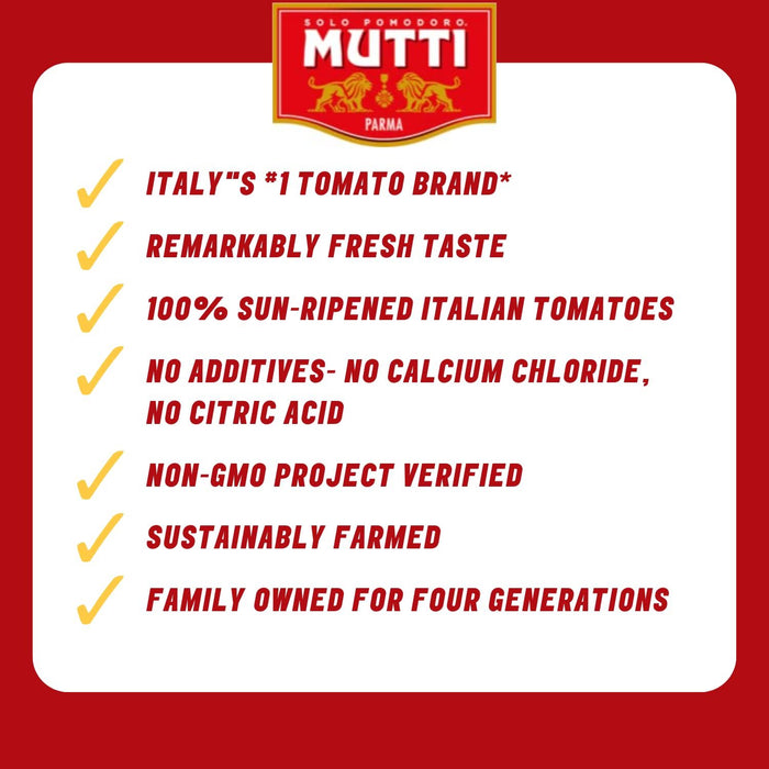 Mutti Tomato Puree (Passata), 24.5oz Each 2 Bottles