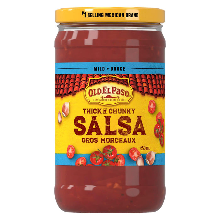 Old El Paso Thick 'n Chunky Mild Salsa, 650ml/22 fl.oz - CanadaGrocery