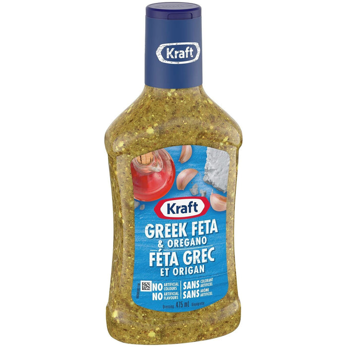 Kraft Greek Feta & Oregano Salad Dressing, 475mL