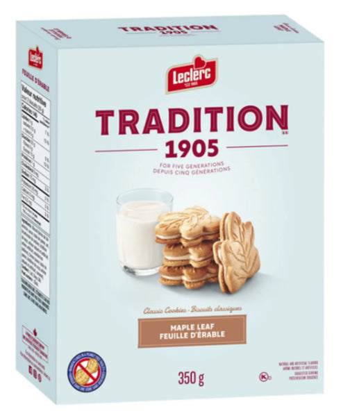Leclerc Tradition Nut Free Cookies Maple Leaf 350g