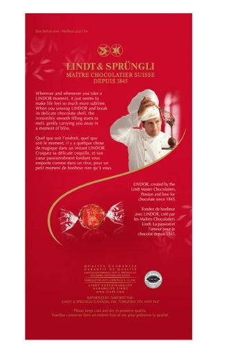 Lindt LINDOR Milk Chocolate Truffles Bag, 240g