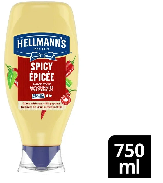 Hellmann's Spicy Mayonnaise Type Dressing, 750ml