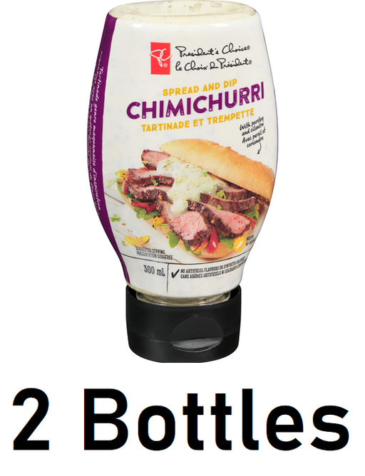 President's Choice Chimichurri Spread and Dip, 300ml Each 2 Bottles - CanadaGrocery