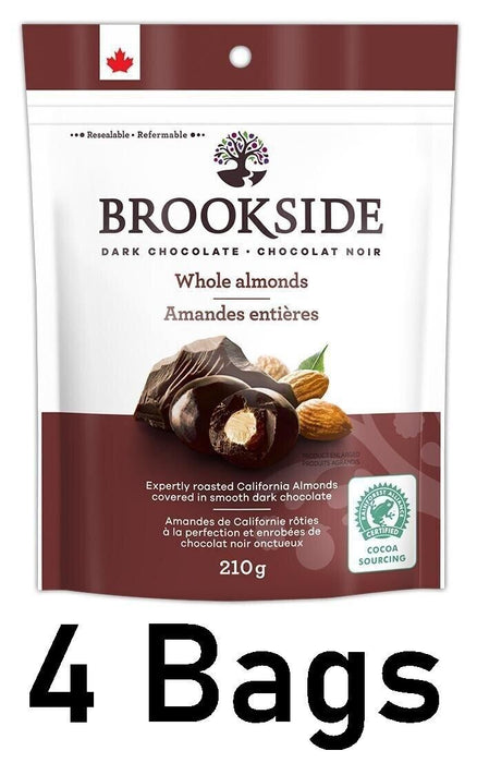 Brookside Whole Almonds Dark Chocolate Balls 210g Each 4 Bags