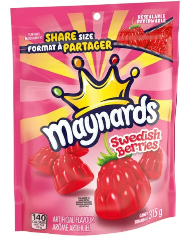 Maynards, Swedish Berries Gummy Candy, Sharing Size, 315g