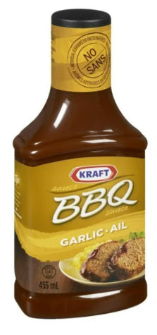 Kraft BBQ Sauce, Garlic, 455mL