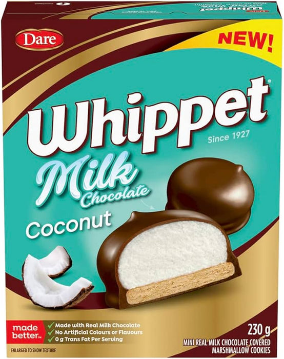 Whippet Milk Chocolate Coconut Marshmallow Cookies 230g