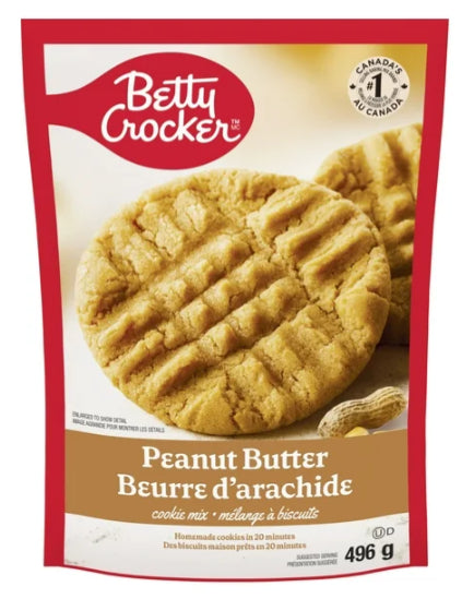 Betty Crocker Peanut Butter Cookie Mix, 496g