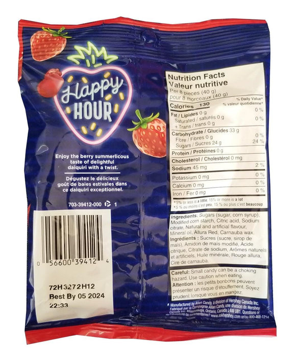 Twizzlers Happy Hour Strawberry Daiquiri Gummies, 175g/6oz, Bag