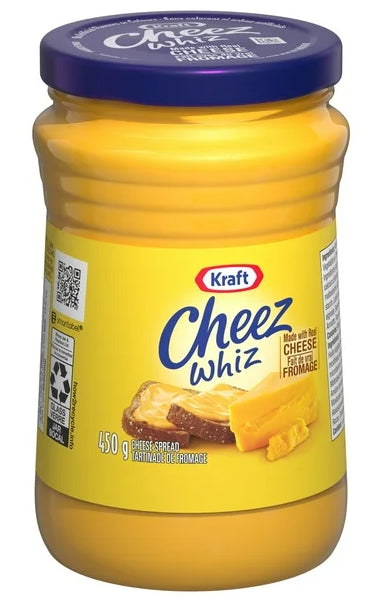 Cheez Whiz Cheese Spread, 450g Jar