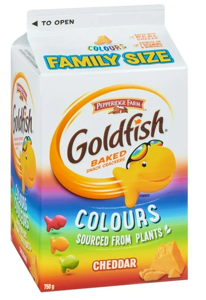 Goldfish Colors Family Size Cheddar Crackers, 750g