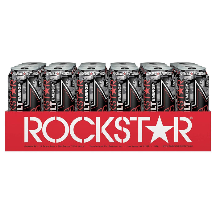 Rockstar Energy Drink Revolt, Black Cherry, 24 CANS