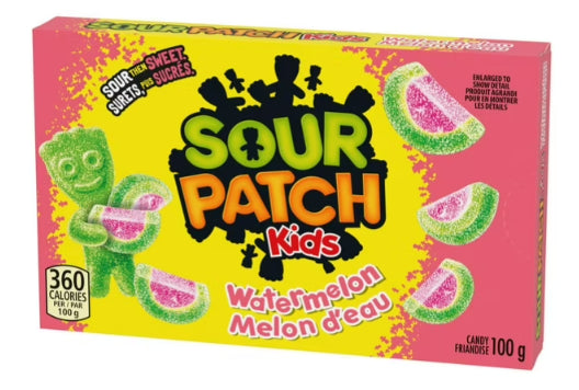 Sour Patch Kids Watermelon Candy, Gummy Candy, Sour Candy, Candy Box, 100g