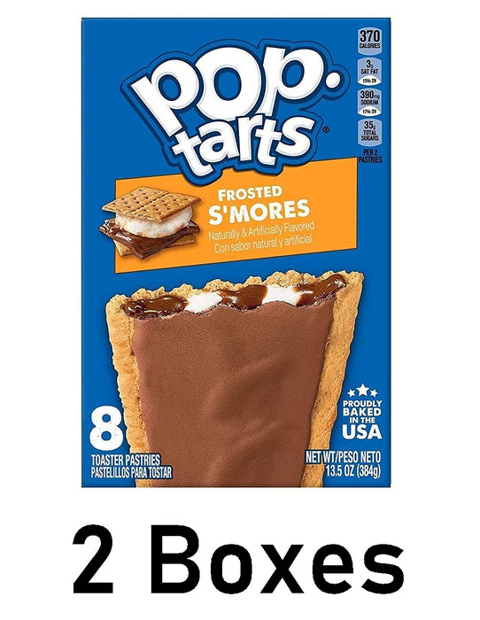 Kellogg's Pop-Tarts Frosted S'mores 8 Count Each 2 Boxes