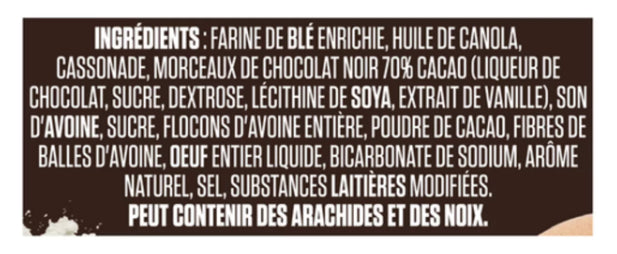 Vital Brown Oat Bran Cookies Brownies Chocolate 70% 280g