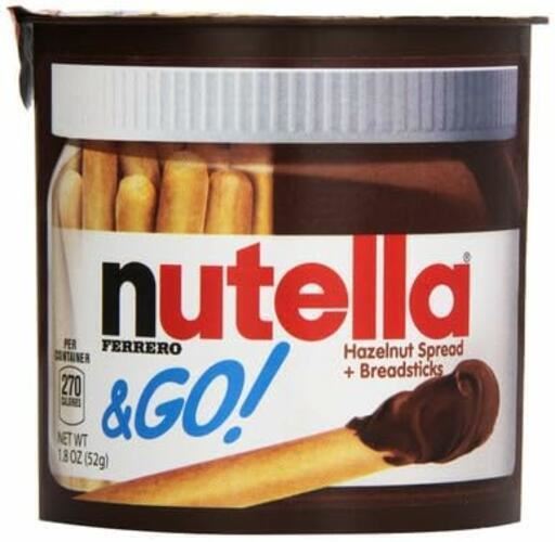 Nutella & Go Breadstick Chocolate Snack Packs, 16 units 52g/1.8oz each