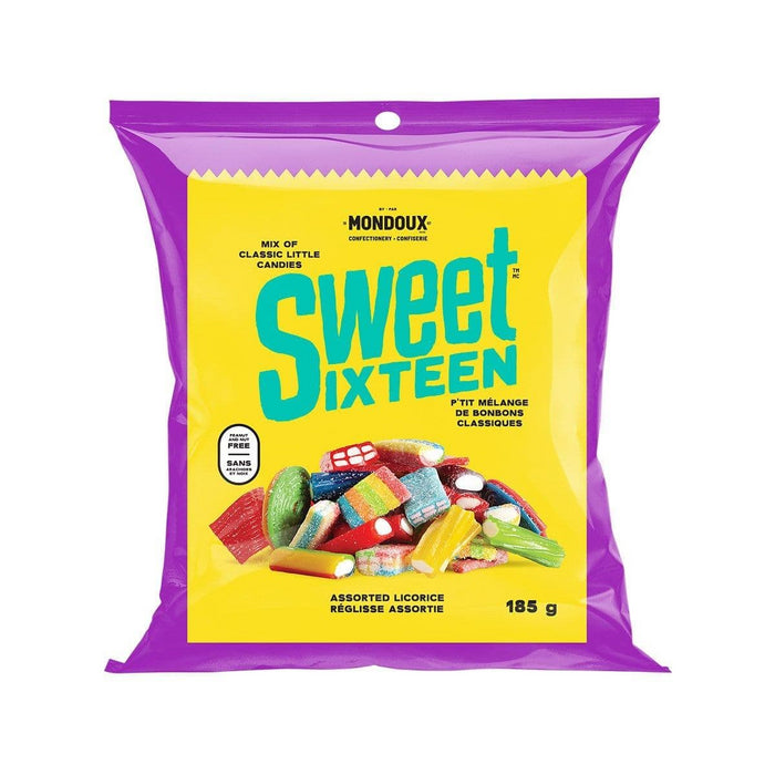 Mondoux Sweet Sixteen Assorted Licorice Candies, 185g/6.5oz