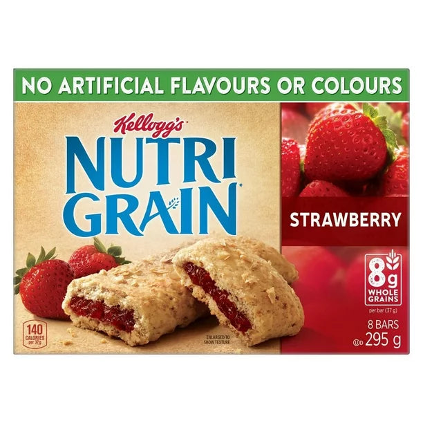 Kellogg's Nutri-Grain, Strawberry Cereal Bars, 295g/10.4oz