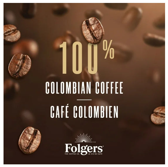 Folgers Lively Colombian Decaf Medium Roast K-Cup Coffee Pods, 12 Count, 108g