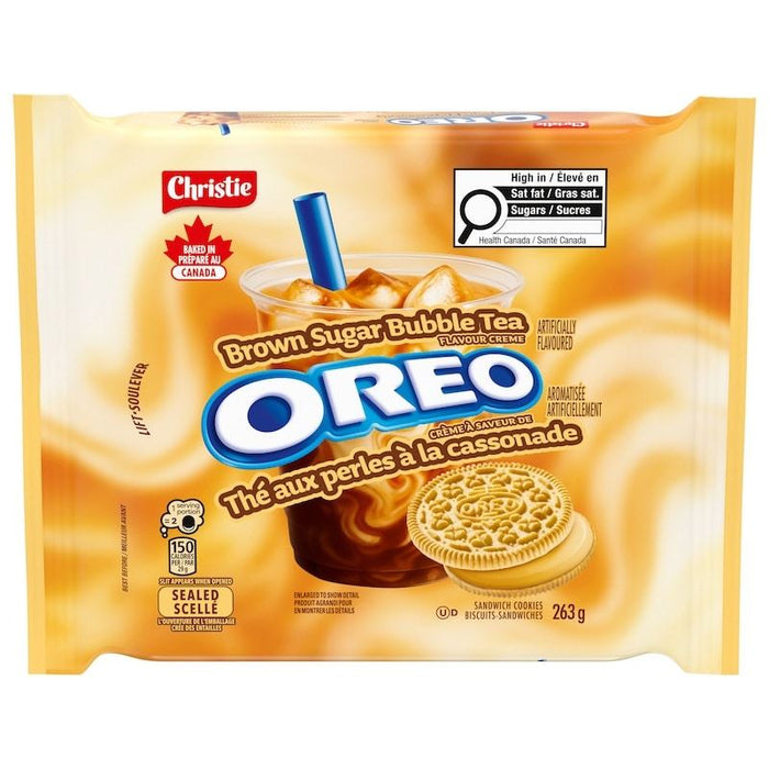 Christie Oreo Brown Sugar Bubble Tea Flavoured Cookies, 263g
