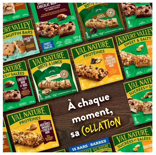 Nature Valley Granola Bars, Sweet and Salty Nut, Peanut, 15 ct, 525g