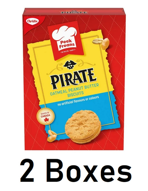 Christie Pirate Oatmeal Peanut Butter Cookies, 300g/10.6oz Each 2 Boxes - CanadaGrocery