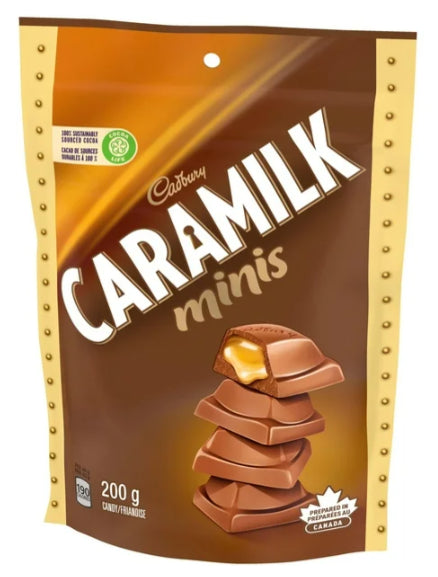 Cadbury Caramilk Caramel Chocolate Candy Mini Bars, 200g