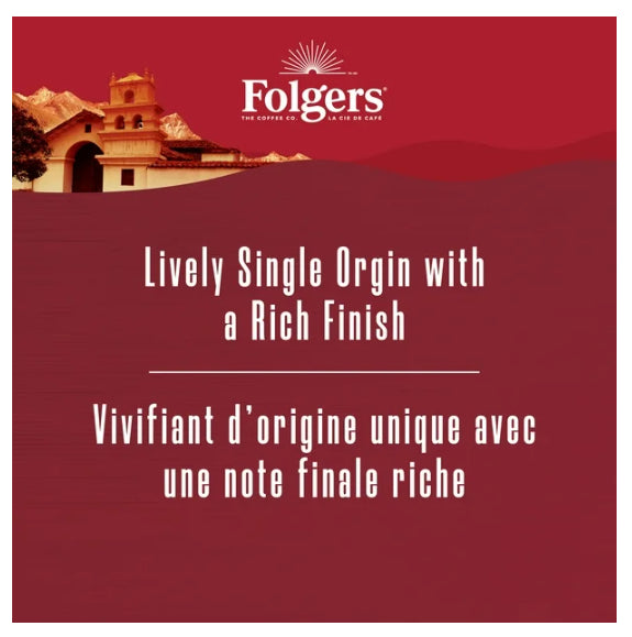 Folgers Lively Colombian Decaf Medium Roast K-Cup Coffee Pods, 12 Count, 108g