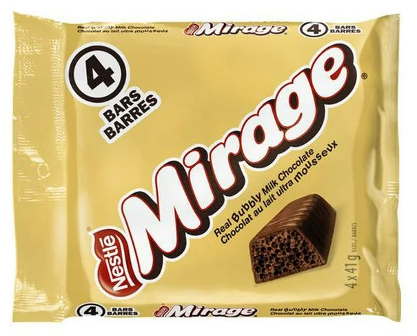 Nestle Mirage Milk Chocolate Bars Multipack, 4 Count, 164g