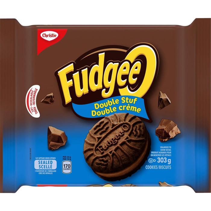 Christie Fudgeeo Double Stuf Cookies, 303g/10.68oz