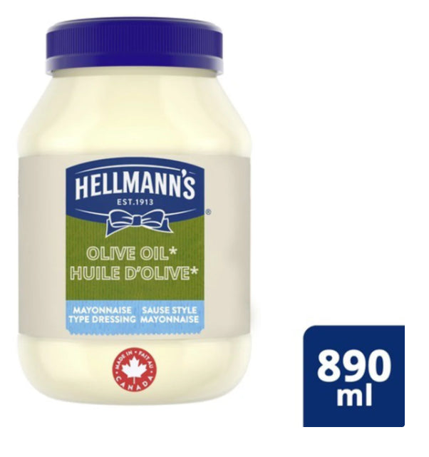 Hellmann's Light Mayonnaise Dressing With Olive Oil 890 ml