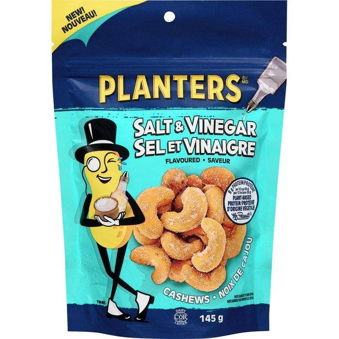Planters Cashews Salt and Vinegar Flavoured, 145g