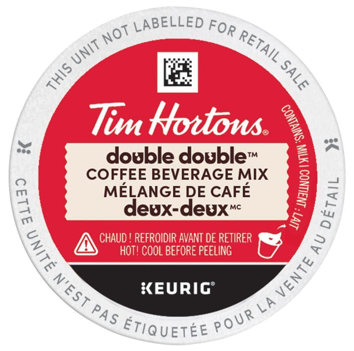 Tim Hortons Double Double Coffee, Serve Keurig K-Cup Pods, 180g/6.3 oz