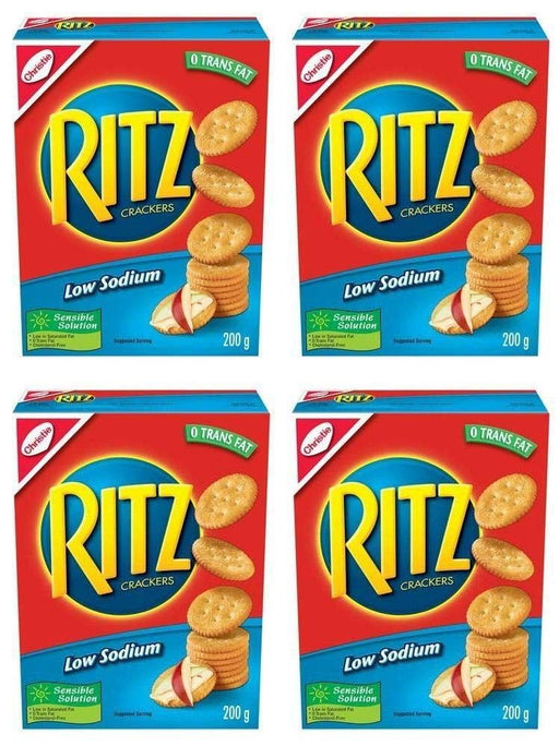 Ritz Low Sodium Crackers, 0 Trans Fat 200g 4 BOXES - CanadaGrocery