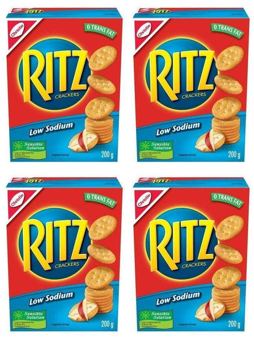 Ritz Low Sodium Crackers, 0 Trans Fat 200g 4 BOXES - CanadaGrocery