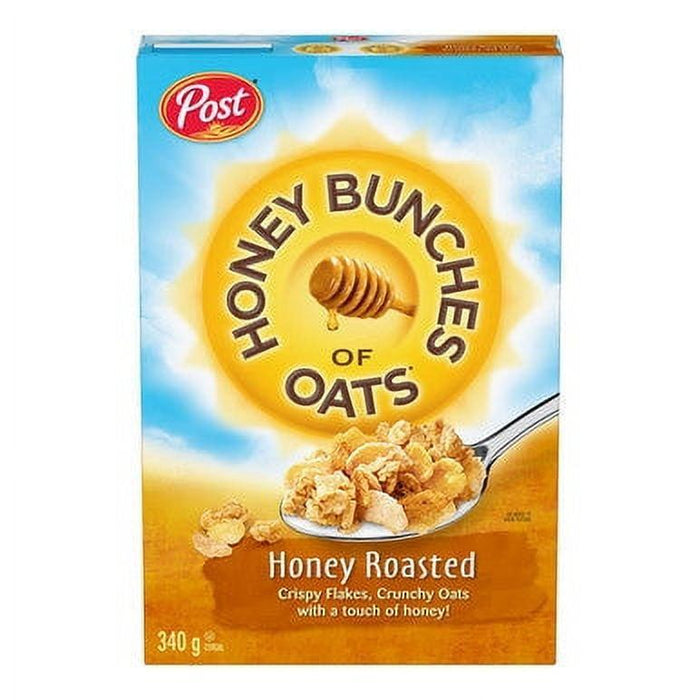 Post Honey Bunches of Oats Honey Roasted Cereal, 340g/12oz Box